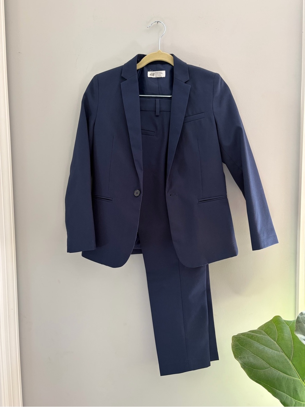 H&M Navy boys Suit Jacket & Trousers